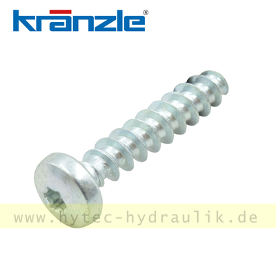 43423 Kunststoffschraube 6,0 x 30 blau verzinkt  - Kr&auml;nzle Original