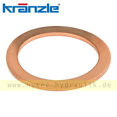 43455 Kupfer - Dichtring 14 x 20 x 1,5 - Kr&auml;nzle Original