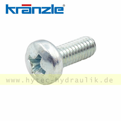 43.470 Linsenschraube M 4 x 10 mit Kreuzschlitz DIN 7985-4.8 - von Kr&auml;nzle