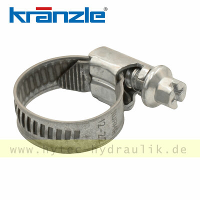 44.054 2 Schlauchschelle SGS 12-22-9 W 1 DIN 3017 verz. - von Kr&auml;nzle