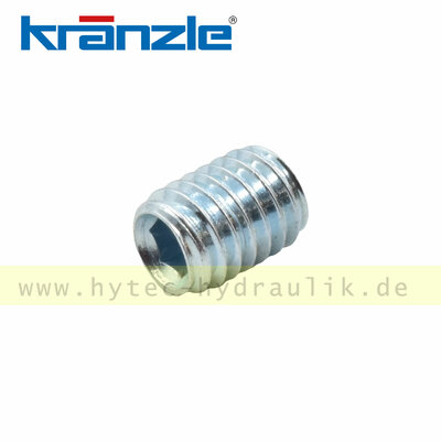 44.090 Gewindestift M 6 x 8 DIN913 blau verzinkt - Kr&auml;nzle Original