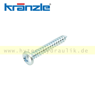 44162 Blechschraube 3,5 x 19 DIN 7981 blau verzinkt - Kr&auml;nzle Original