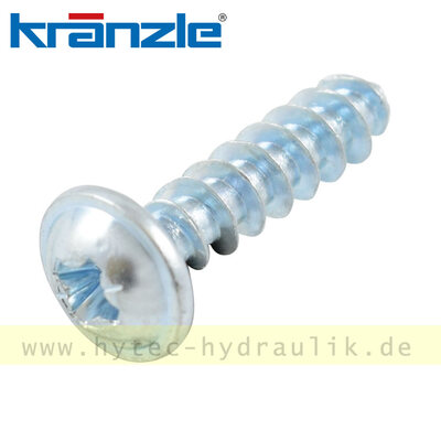 50157 Kunststoffschraube 5,0 x 20 blau verzinkt - Kr&auml;nzle Original