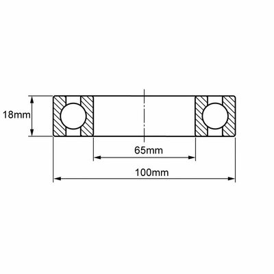 6013 Rillenkugellager Zeichnung