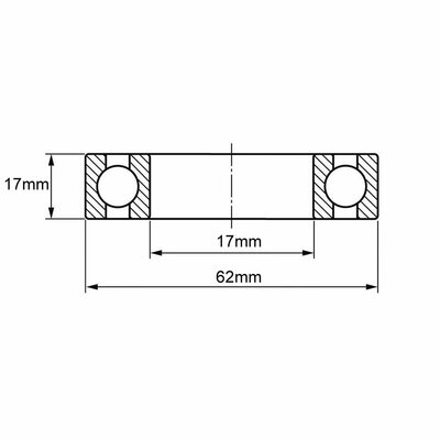 6403 Rillenkugellager Zeichnung
