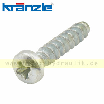 Kr&auml;nzle 41414 Kunststoffschraube 5,0 x 25 blau verzinkt 