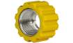 Überwurfmutter 22x1,5 16,4 mm Gelb VA  319219 für R+M / Suttner Schlaucharmaturen