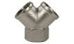 Y-Stück 1/2 IG Messing vernickelt  57415 für R+M / Suttner Verschraubungen + Kupplungen