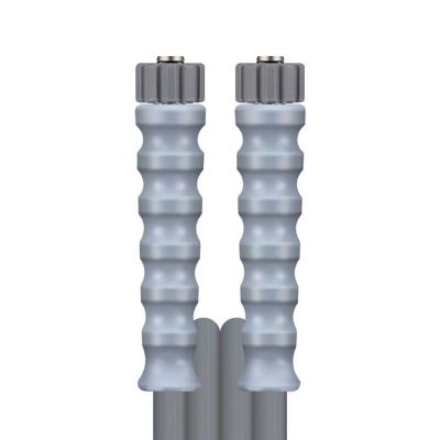 3476205207 Schlauch 2SN-08 Grau 20 M.DKO 21 VA + GKS Grau  Nippel + Fassung aus Edelstahl von R+M / Suttner