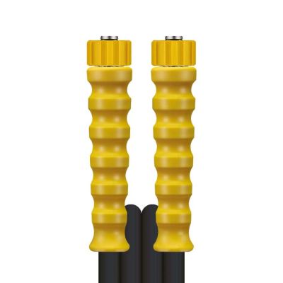 350600410 Schlauch 1SN-10 glatt SW 10 M. DKO 22 + GKS gelb von R+M / Suttner