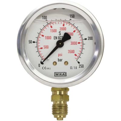 549102 Manometer 0-100 U 63 mm 1/4"AG WIKA von R+M / Suttner