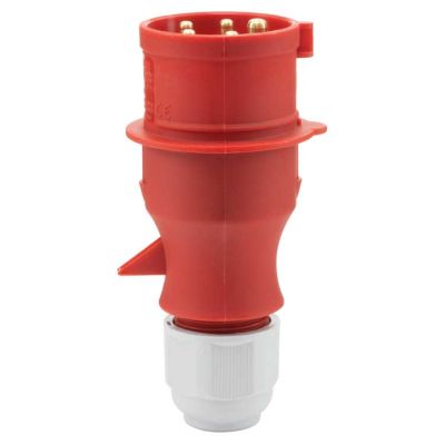 901338001 CEE-Stecker 203-TLS 16A 400V 3PNE IP44 von R+M / Suttner
