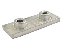 Edelstahl- Anschweißplatte, für Rohrschelle Serie C