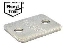 Deckplatten aus Edelstahl für Rohrschelle, Serie A, Edelstahl