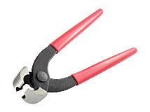 Klemmzange mit Seitenschneide für 2-Ohr-Klemmen